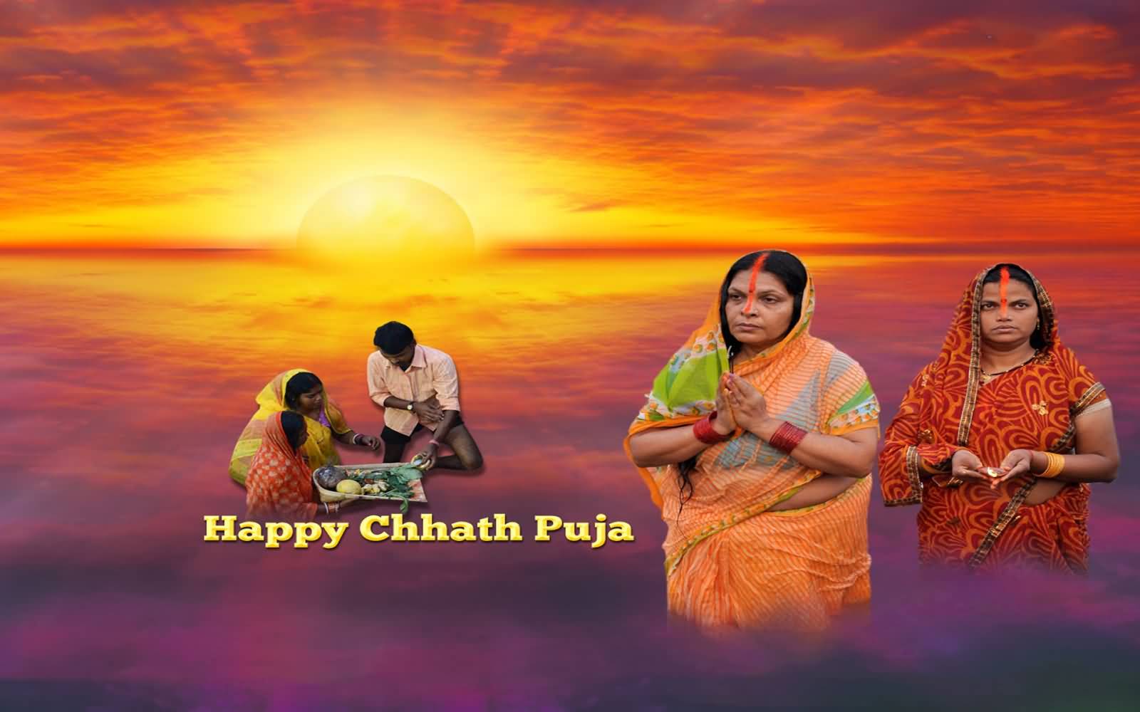 Happy Chhath Puja 2016 Wishes Wallpaper