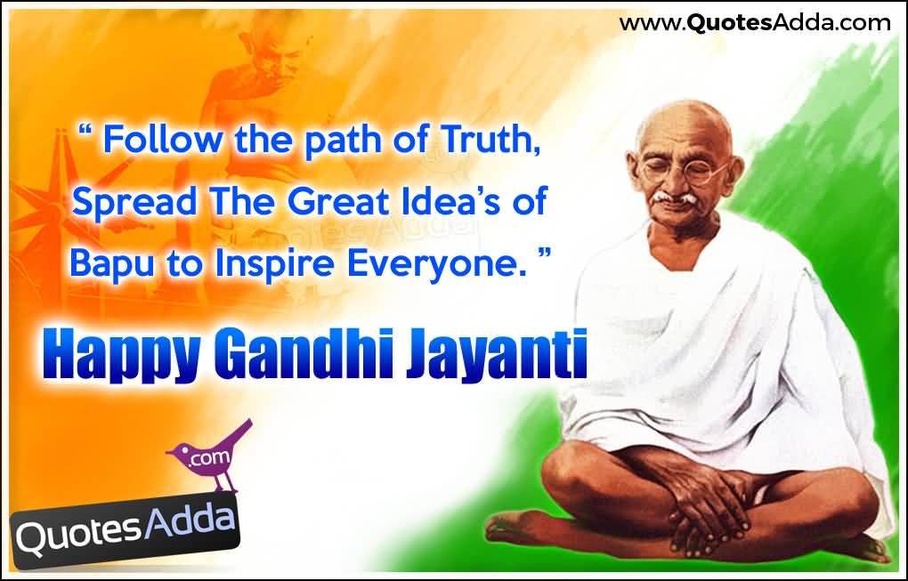 Happy Gandhi Jayanti Mahatma Gandhi Quote