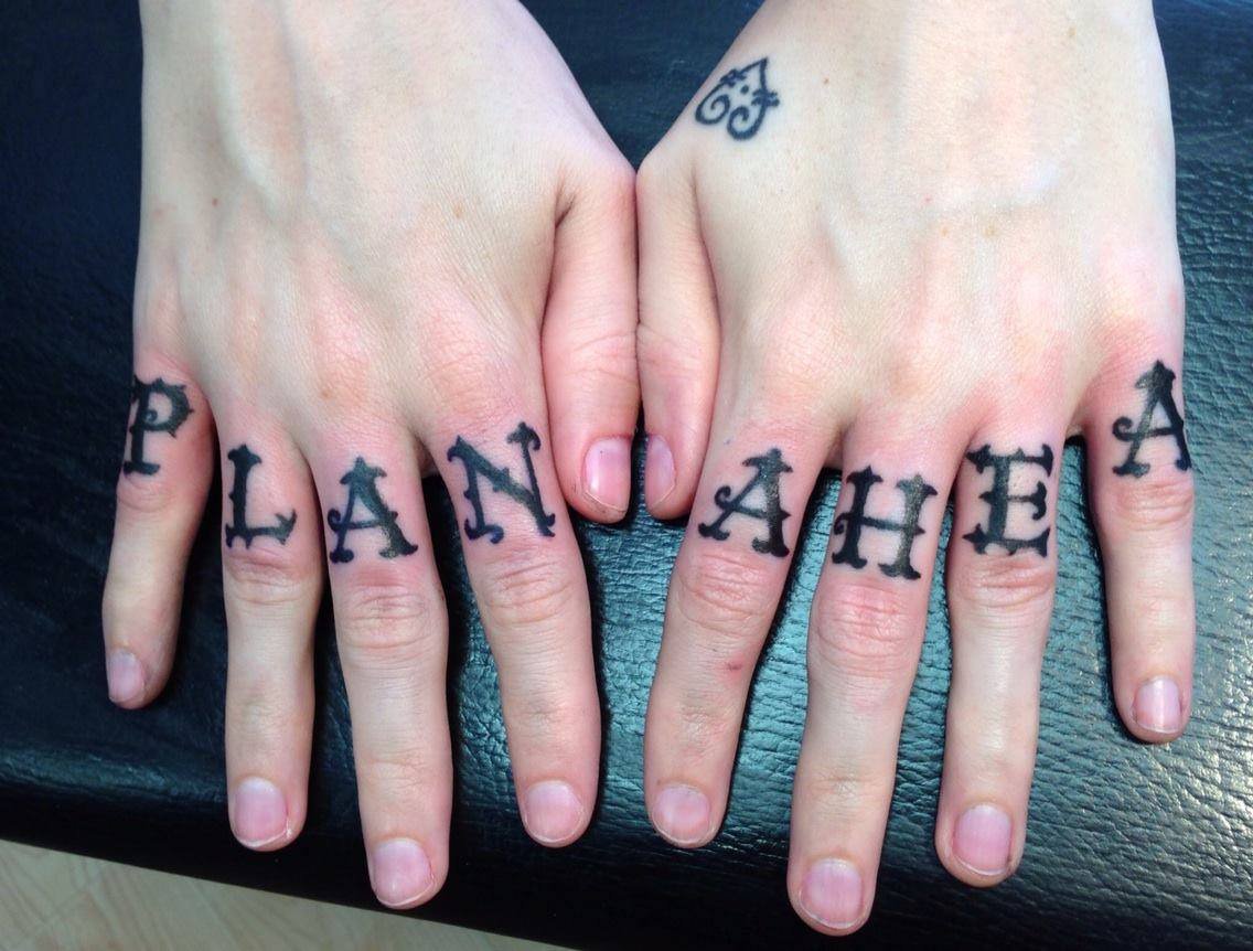 Knuckle Dark Plan Ahead Tattoo