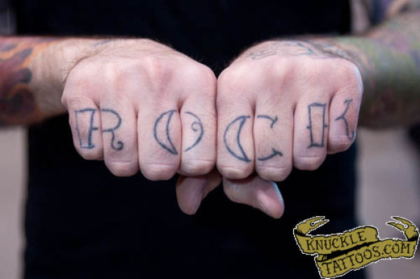 Knuckle Rock Tattoo For Men