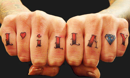 Lil Lady Knuckle Tattoo For Women