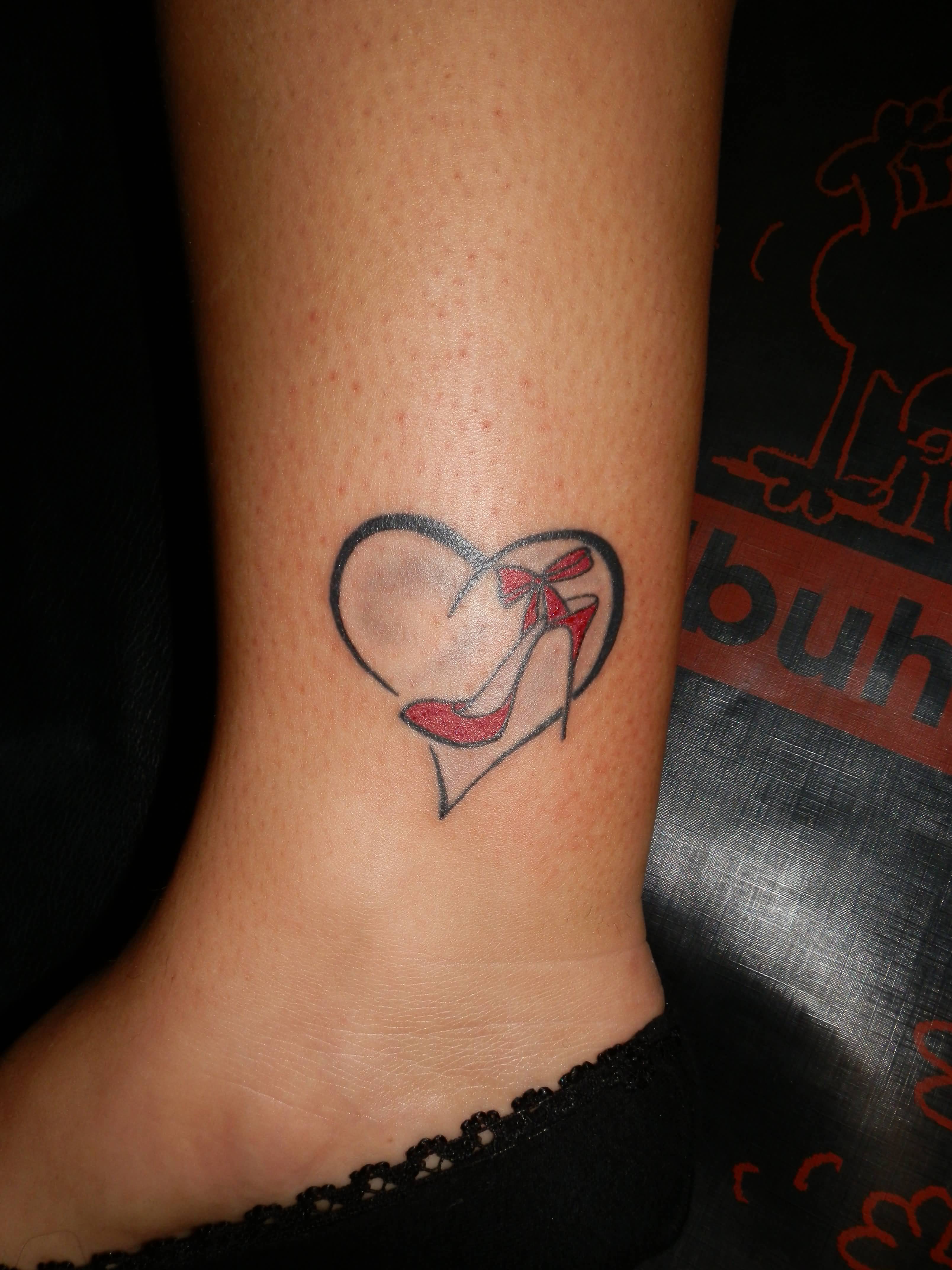 50 Heart  Ankle  Tattoos 