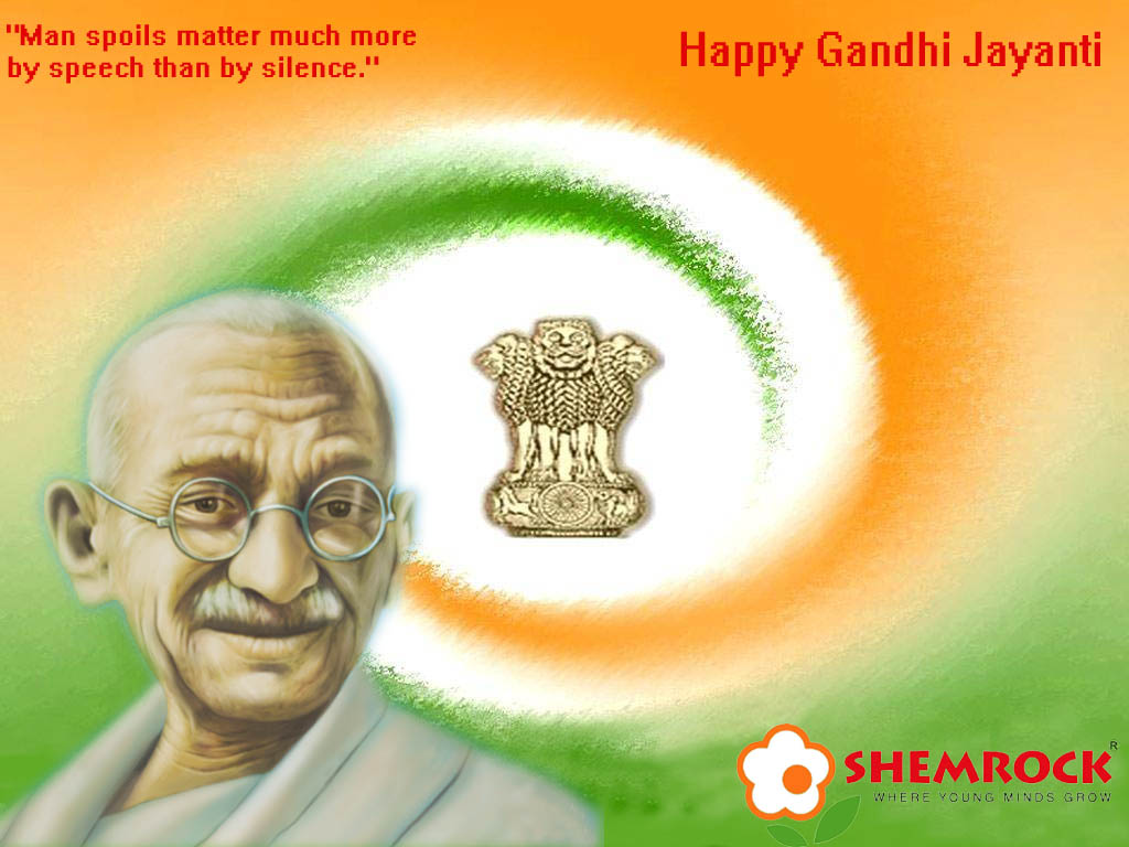 Man Spoils Matter Much More By Speech Than By Silence. Happy Gandhi Jayanti