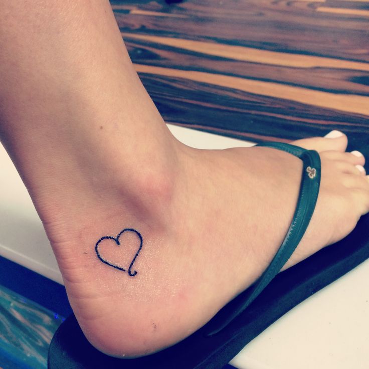 50 Heart  Ankle  Tattoos 