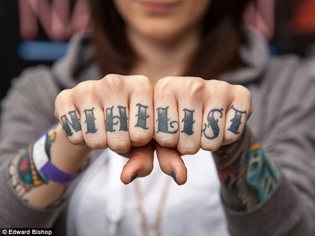 Nihilist Knuckle Girl Tattoo