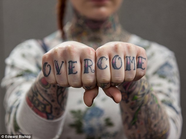 Overcome Knuckle Tattoo For Girls