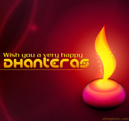 Wish You A Very Happy Dhanteras Card