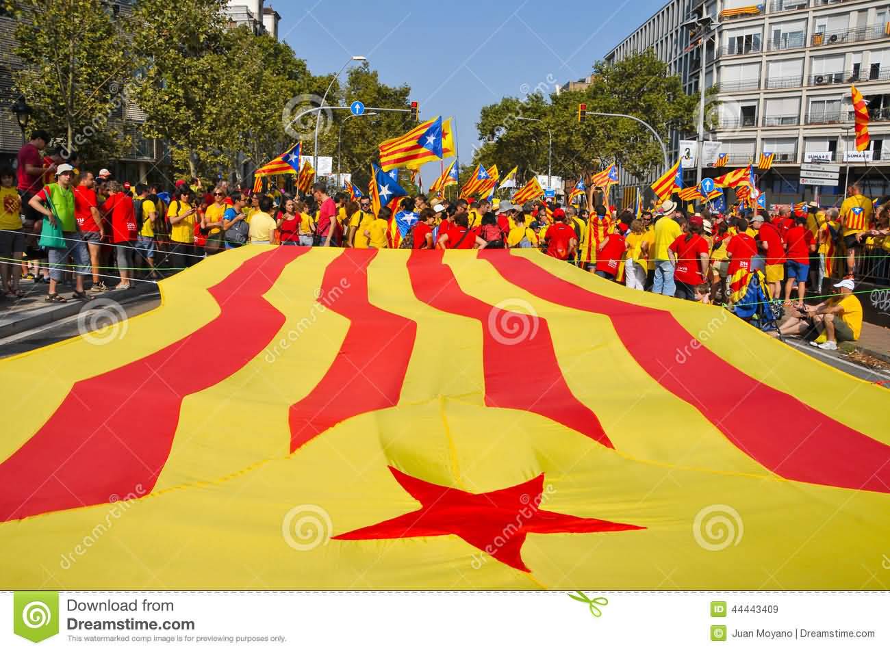 Celebration Of The National Day Of Spain In Barcelona