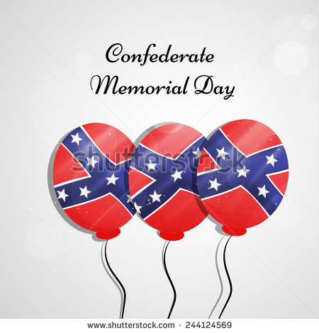 Confederate Memorial Day U.S. South Flag Balloons