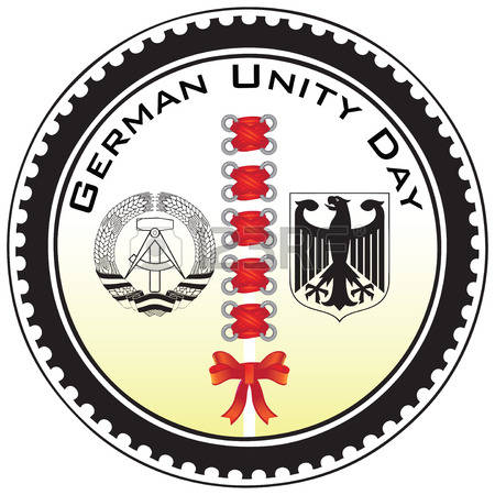 German Unity Day Stamp Impression