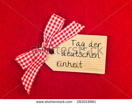 German Unity Day Wishes In German Tag With Cute Bow Picture