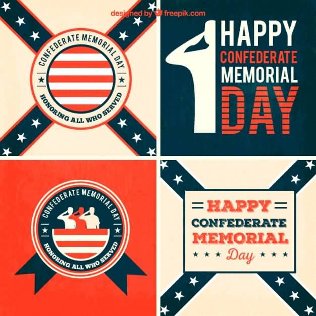 Happy Confederate Memorial Day Cards