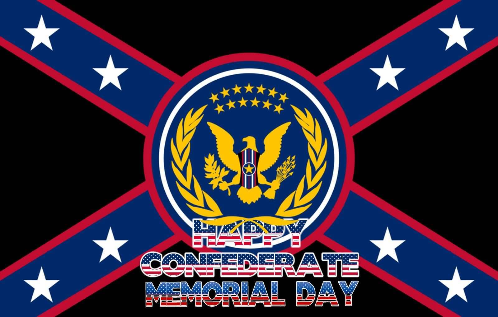 Happy Confederate Memorial Day Logo Picture