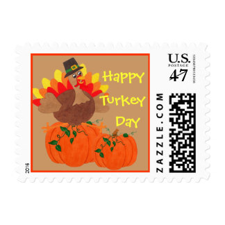 Happy Turkey Day US Postal Stamp