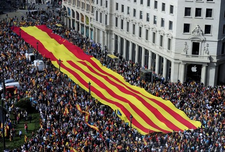 Independence Day Of Spain Parade View