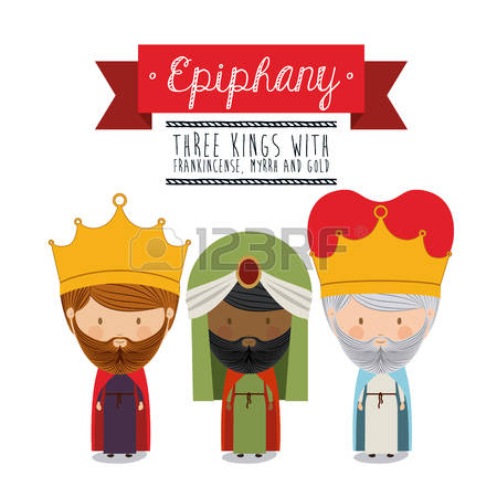 Epiphany Three Kings With Frankincense, Myrra And Gold