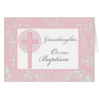 Granddaughter On Your Baptism Card