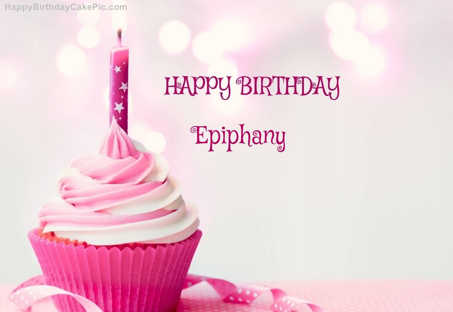 Happy Birthday Epiphany Cupcake