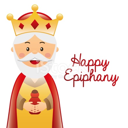 Happy Epiphany King Illustration