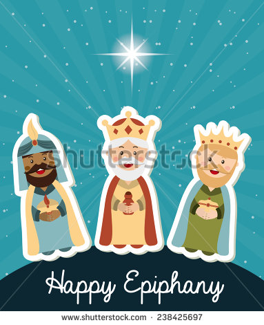 Happy Epiphany Three Kings Card