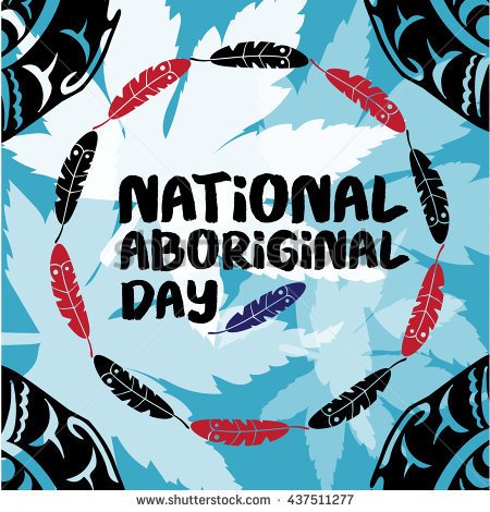 National Aboriginal Day Background With Greeting