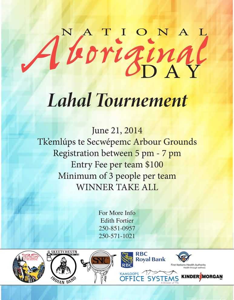 National Aboriginal Day Lahal Tournament