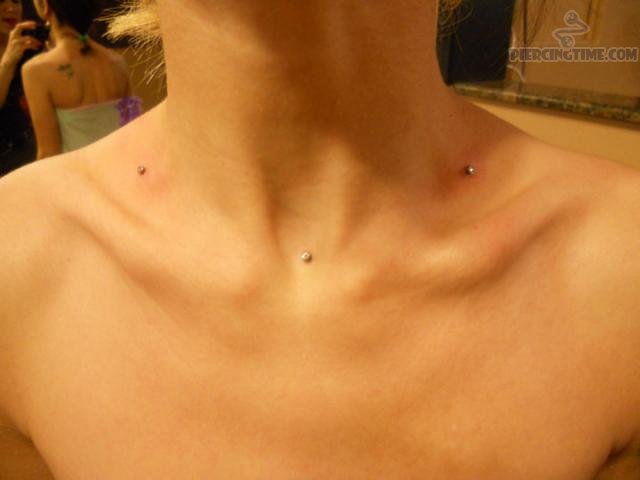 Nice Anchors Clavicle Piercing