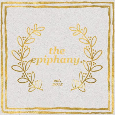 The Epiphany Golden Flowers Design Card