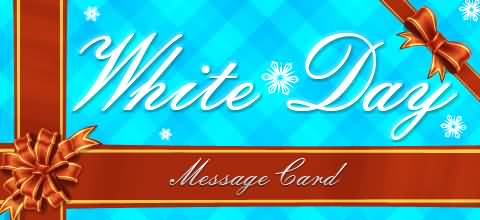 White Day Message Card