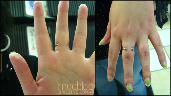 Awesome Finger Ring Piercing