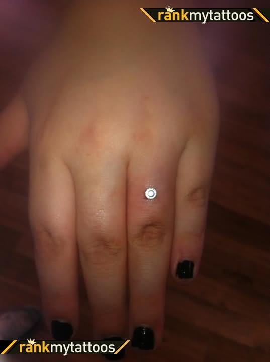 Dermal Anchor Finger Ring Piercing