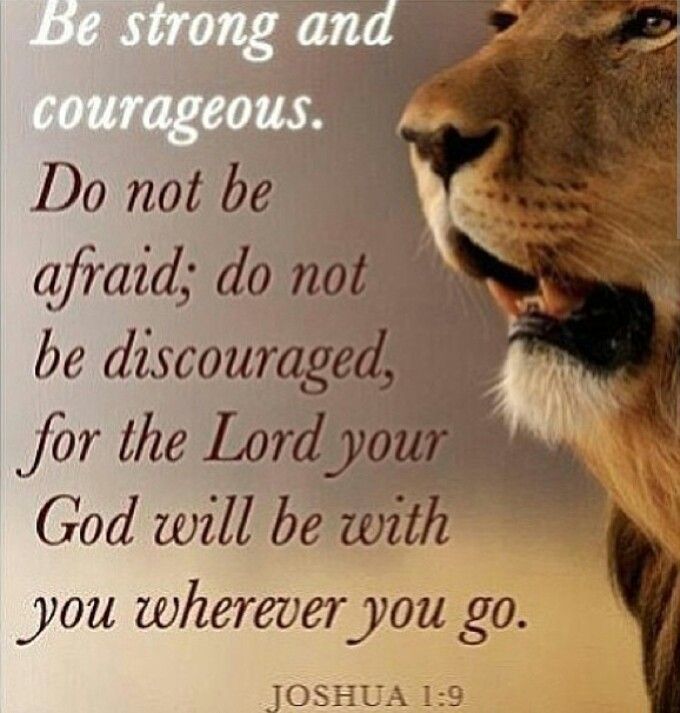 Do not be afraid; do not be discouraged, for the Lord your God will be with you wherever you go