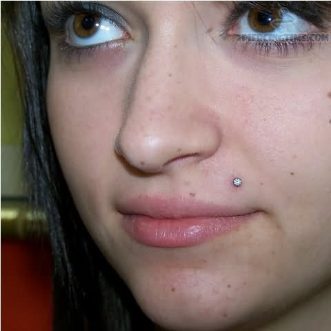 Girl Have Dermal Crawford Piercing