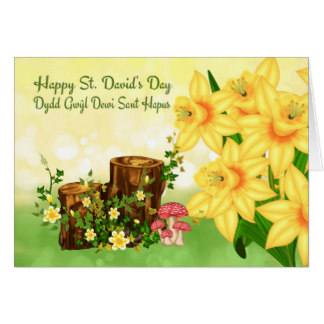 Happy St. David's Day Greeting Card