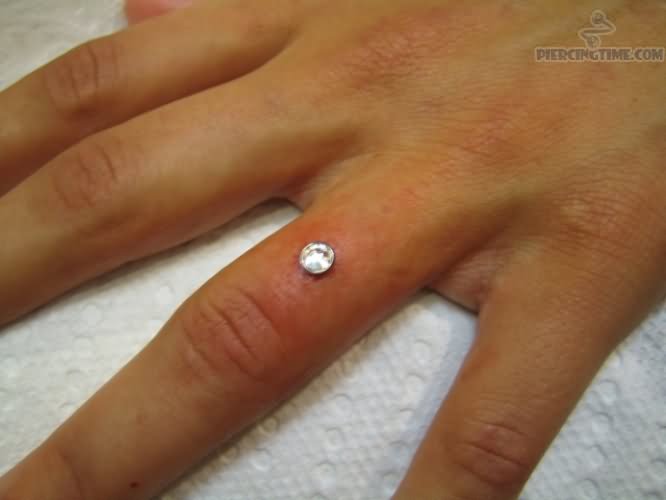 Left Hand Finger Piercing