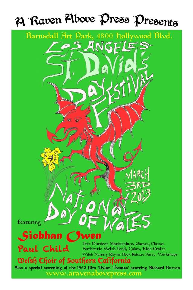 Los Angeles St. David's Day Festival Poster