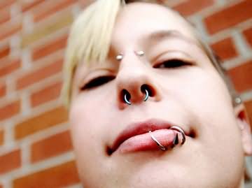 Septum And Beat Piercing For Girls