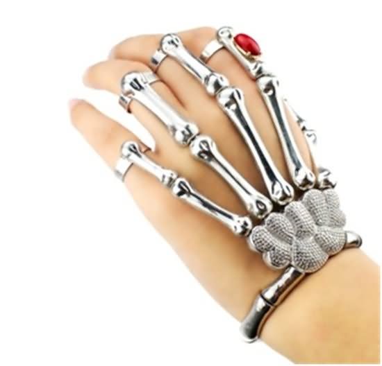 Skeleton Exaggerate Finger Ring Piercing