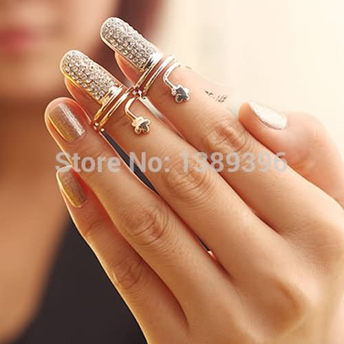 Spiral Finger Ring Piercing For Girls