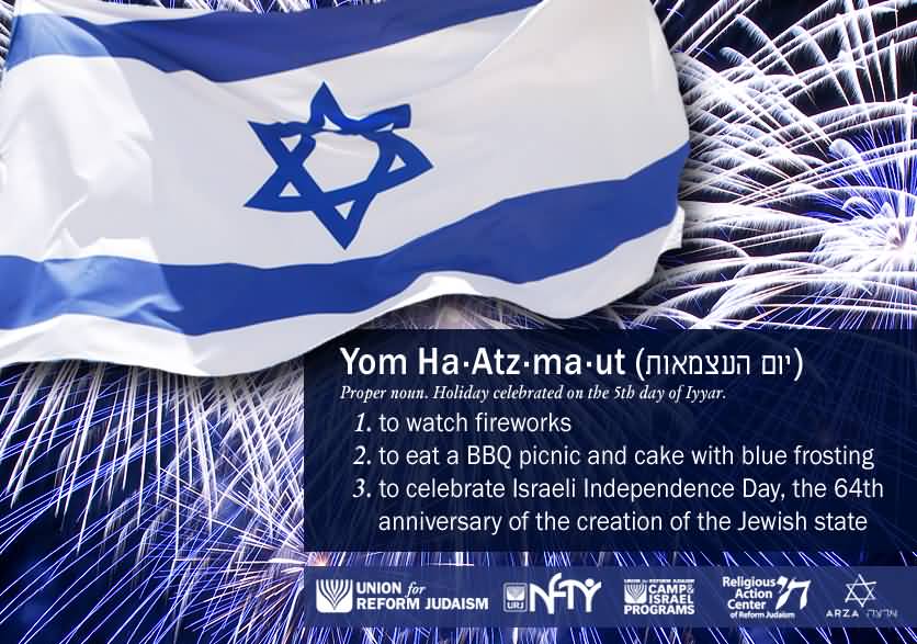 Yom Ha'atzmaut Holiday Celebrated On The 5th Day Of Iyyar