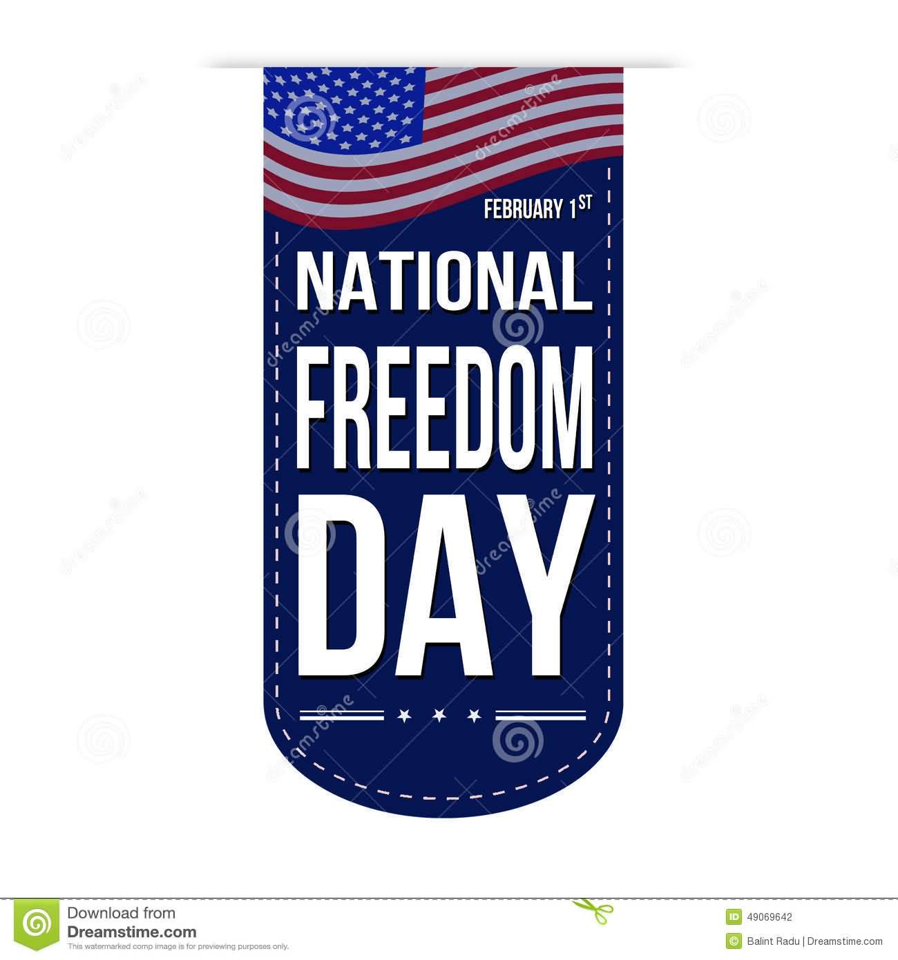 February 1st National Freedom Day Banner