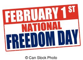 February 1st National Freedom Day Clipart