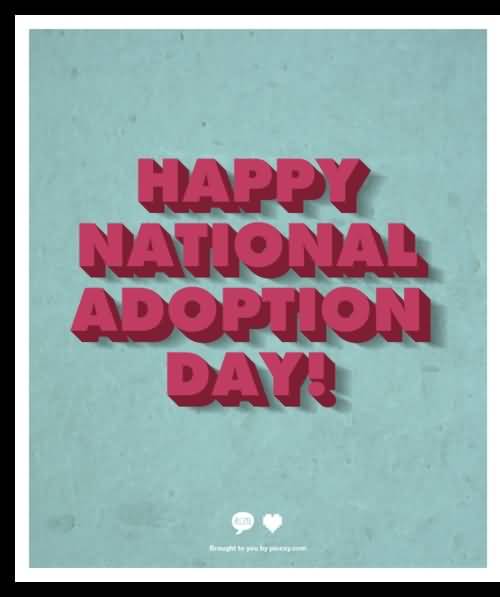 Happy National Adoption Day Greeting Card