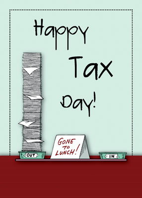 Happy Tax Day IRS Office