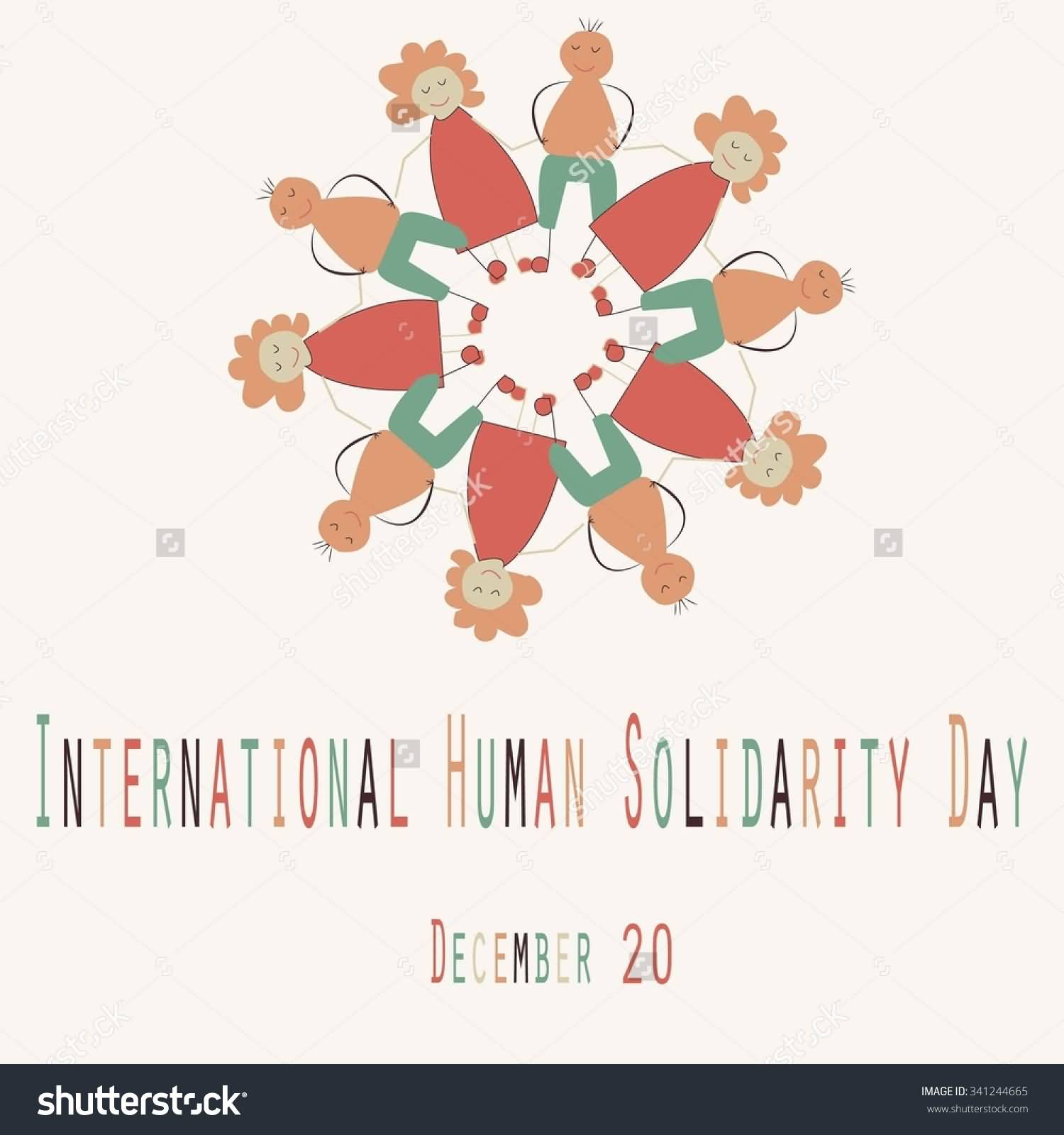 International Human Solidarity Day December 20 Card