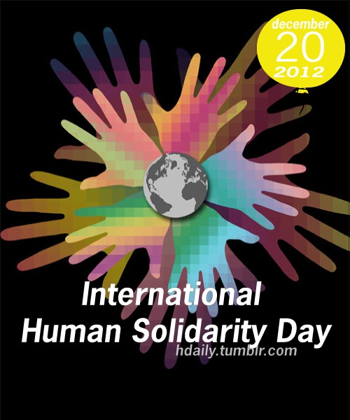 International Human Solidarity Day Hand Prints Picture