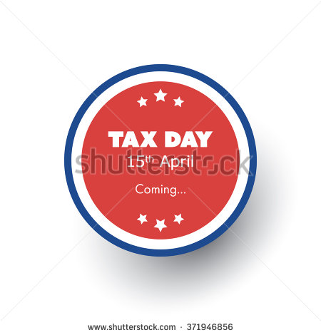 Tax Day 15th April Is Coming Sticker