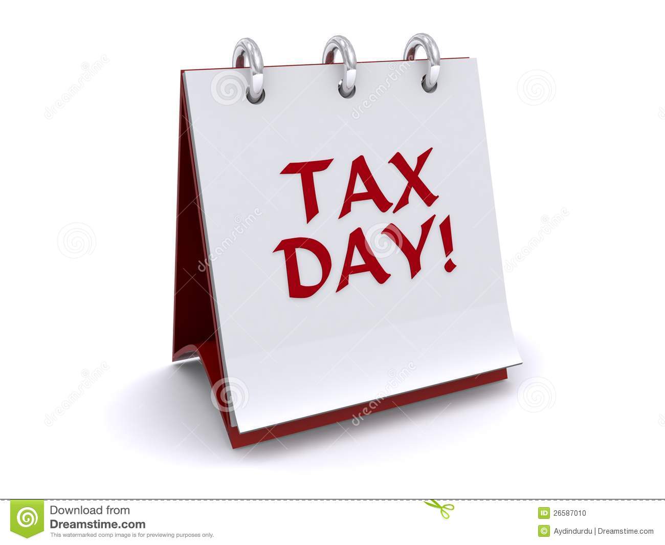 Tax Day Note Clipart