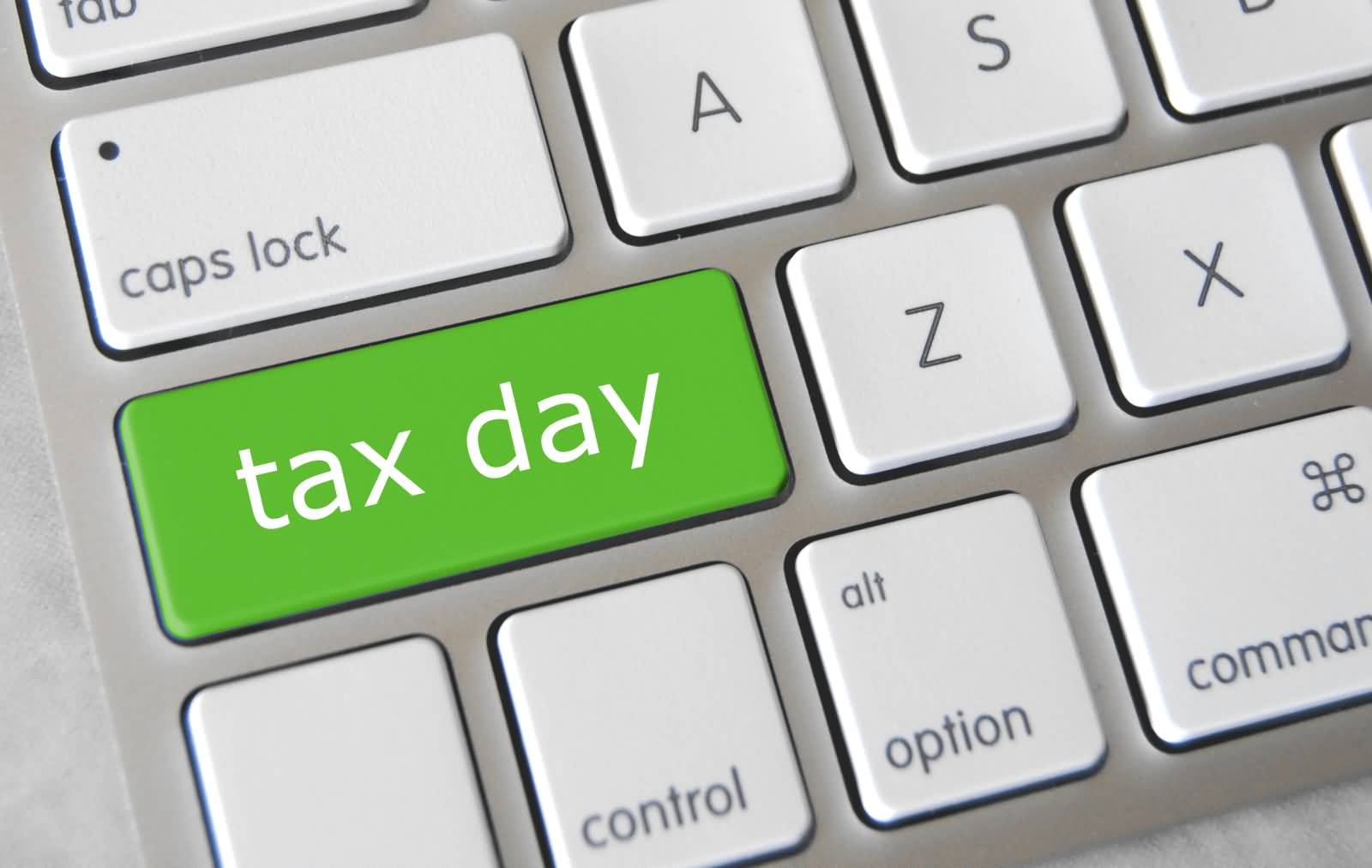 Tax Day Shift Button Of Keyboard