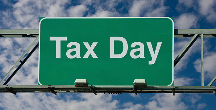 Tax Day Sign Board